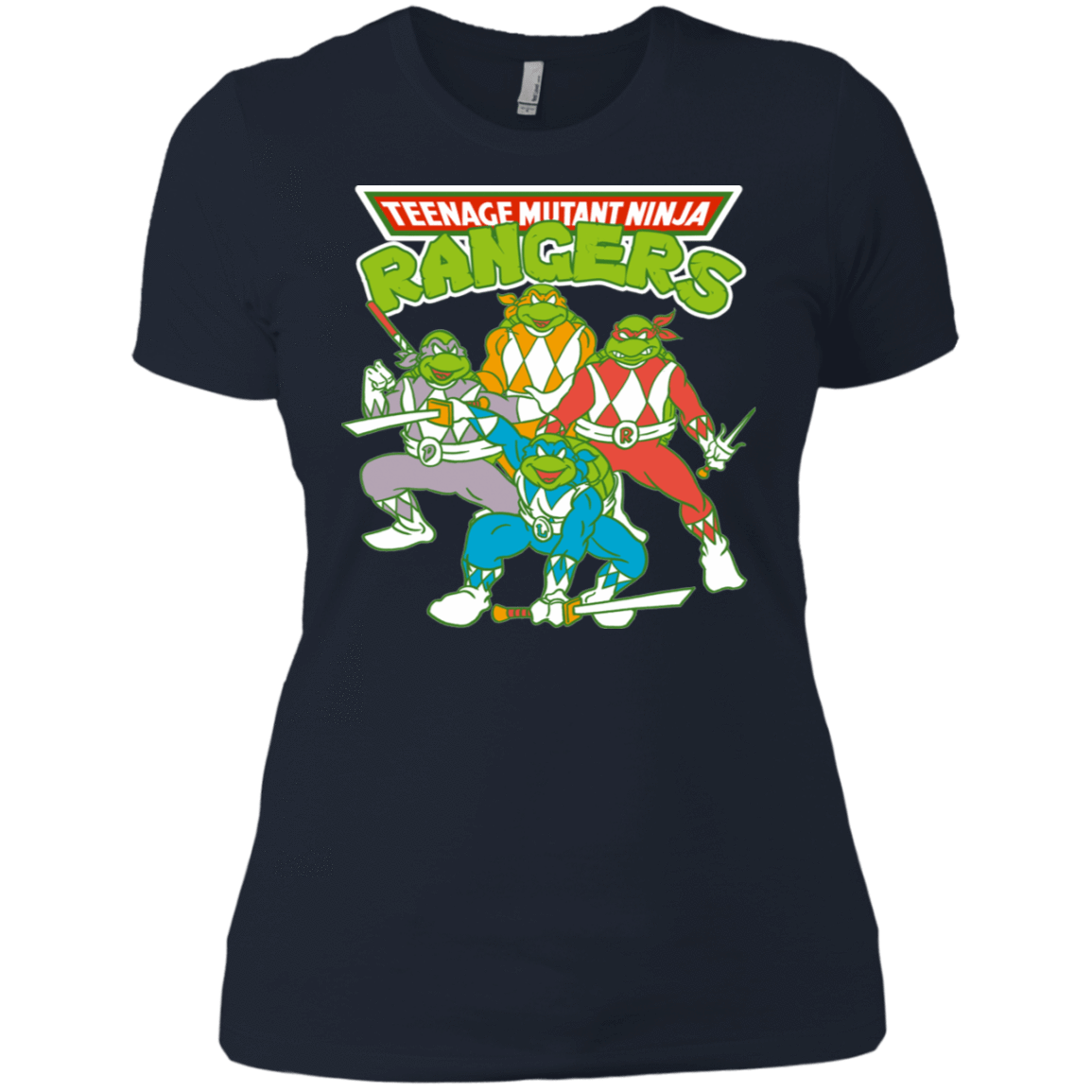 T-Shirts Midnight Navy / X-Small Teenage Mutant Ninja Rangers Women's Premium T-Shirt
