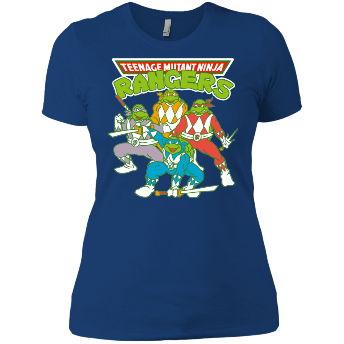 T-Shirts Royal / X-Small Teenage Mutant Ninja Rangers Women's Premium T-Shirt