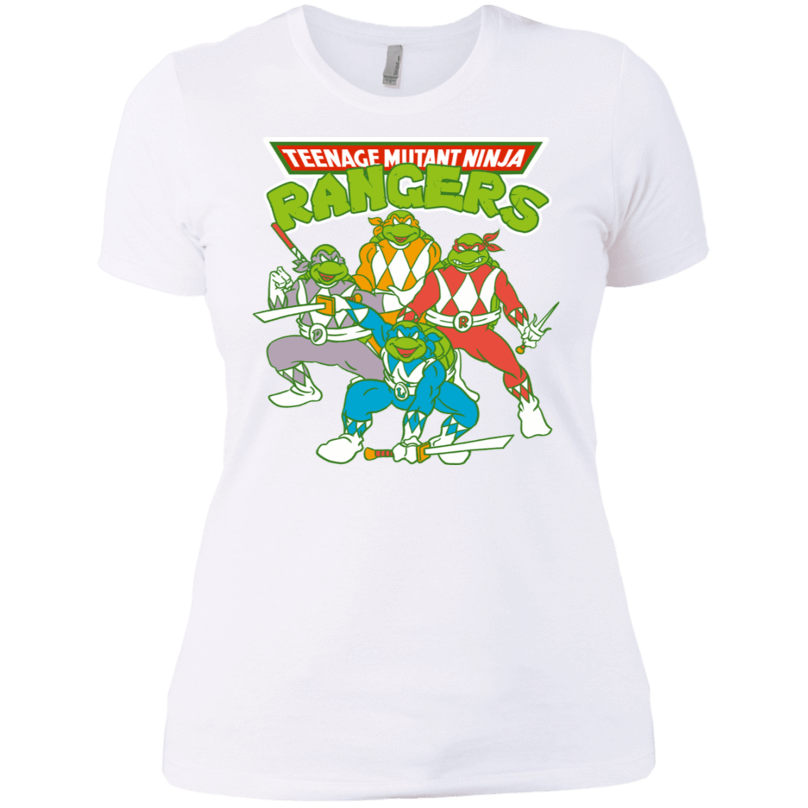 T-Shirts White / X-Small Teenage Mutant Ninja Rangers Women's Premium T-Shirt