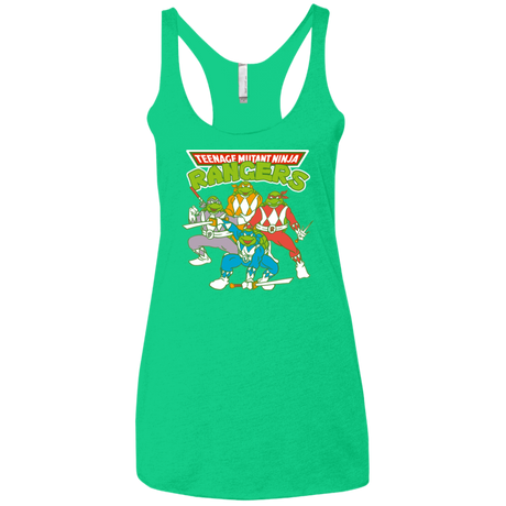 T-Shirts Envy / X-Small Teenage Mutant Ninja Rangers Women's Triblend Racerback Tank