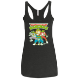 T-Shirts Vintage Black / X-Small Teenage Mutant Ninja Rangers Women's Triblend Racerback Tank