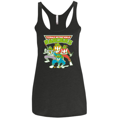 T-Shirts Vintage Black / X-Small Teenage Mutant Ninja Rangers Women's Triblend Racerback Tank
