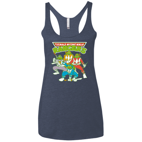 T-Shirts Vintage Navy / X-Small Teenage Mutant Ninja Rangers Women's Triblend Racerback Tank