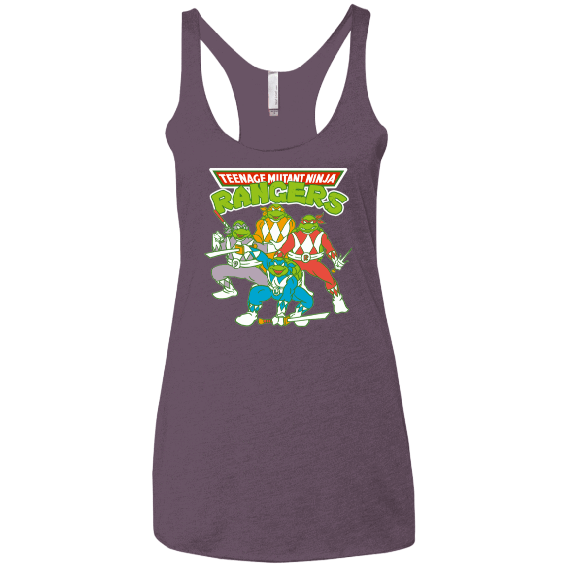 T-Shirts Vintage Purple / X-Small Teenage Mutant Ninja Rangers Women's Triblend Racerback Tank