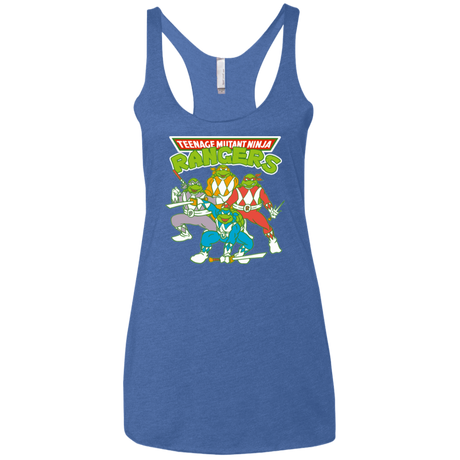 T-Shirts Vintage Royal / X-Small Teenage Mutant Ninja Rangers Women's Triblend Racerback Tank