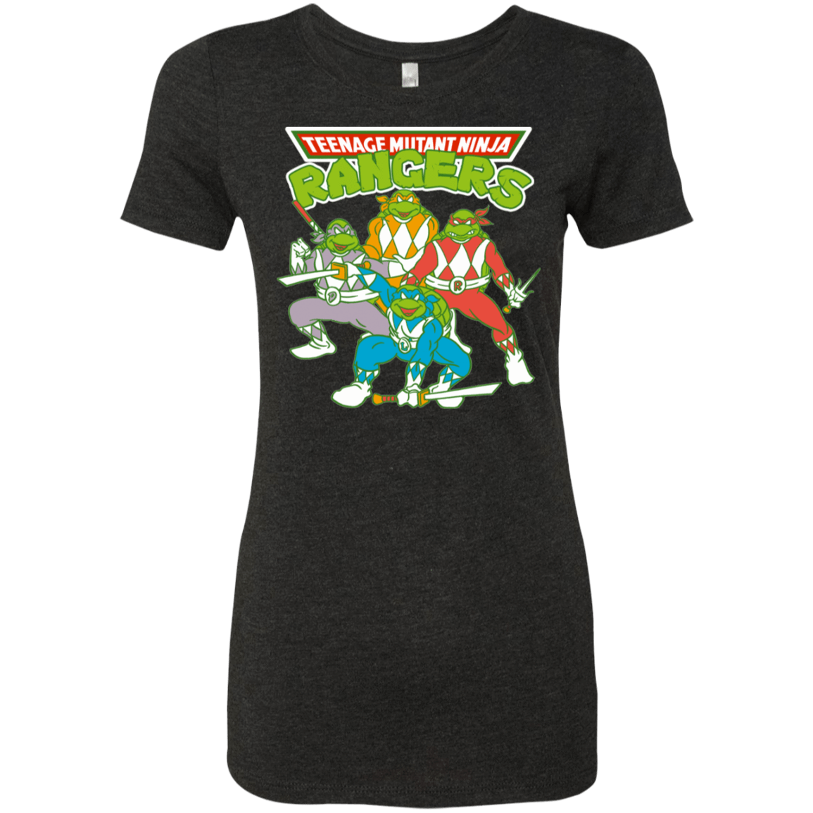 T-Shirts Vintage Black / S Teenage Mutant Ninja Rangers Women's Triblend T-Shirt