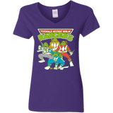 T-Shirts Purple / S Teenage Mutant Ninja Rangers Women's V-Neck T-Shirt