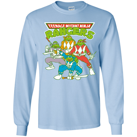 T-Shirts Light Blue / YS Teenage Mutant Ninja Rangers Youth Long Sleeve T-Shirt