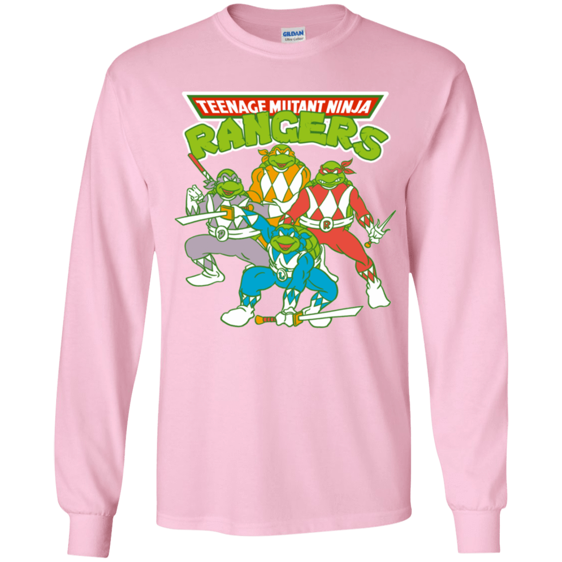 T-Shirts Light Pink / YS Teenage Mutant Ninja Rangers Youth Long Sleeve T-Shirt