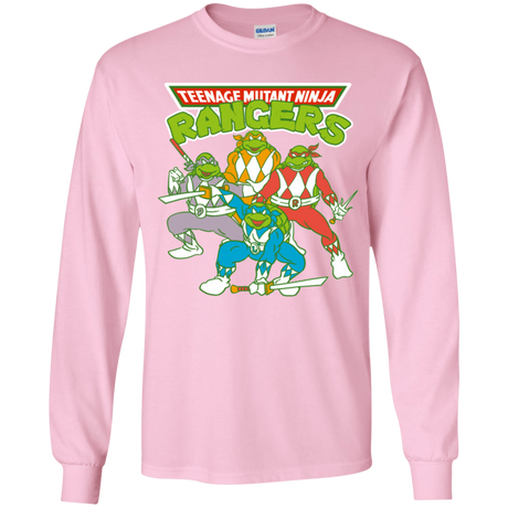 T-Shirts Light Pink / YS Teenage Mutant Ninja Rangers Youth Long Sleeve T-Shirt