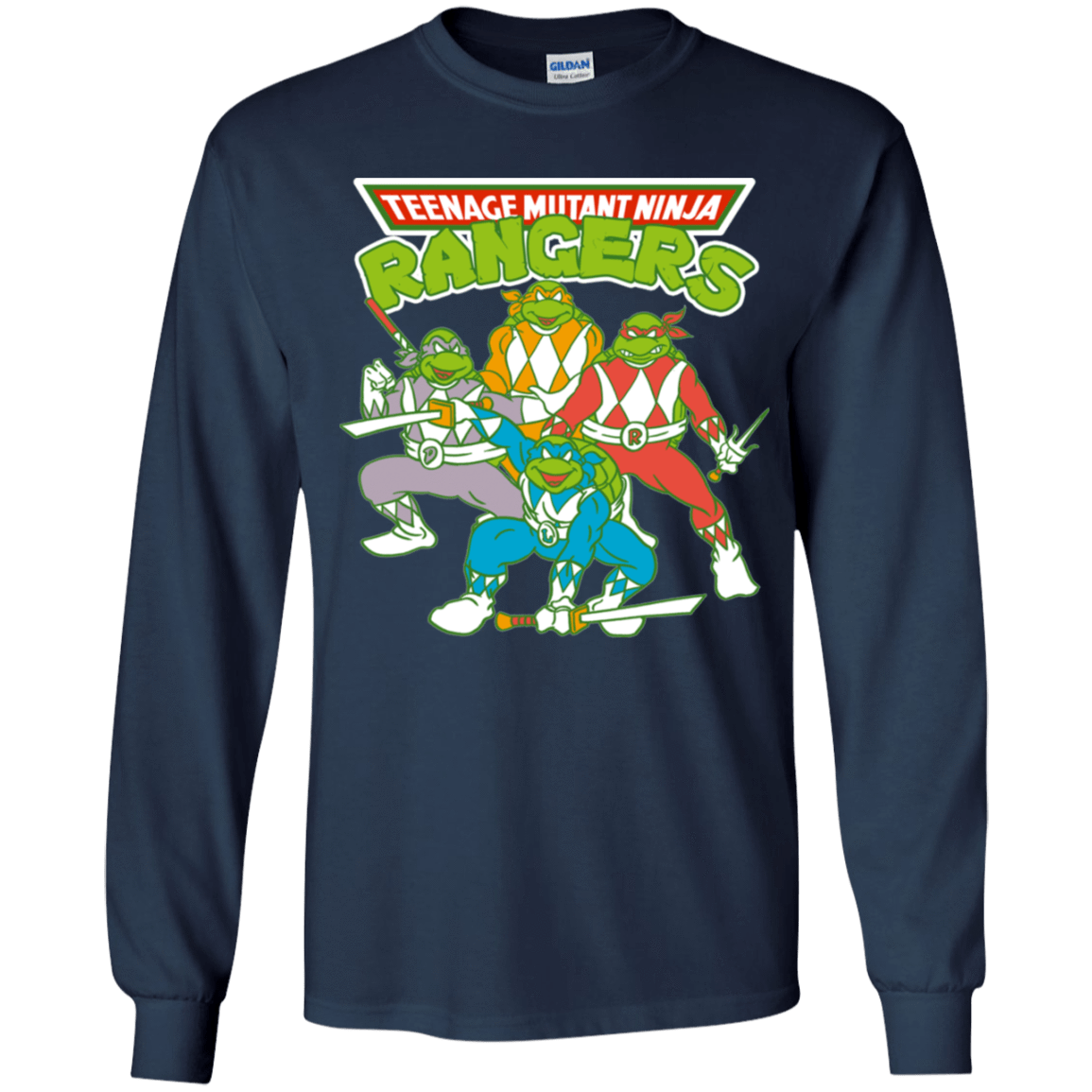 T-Shirts Navy / YS Teenage Mutant Ninja Rangers Youth Long Sleeve T-Shirt