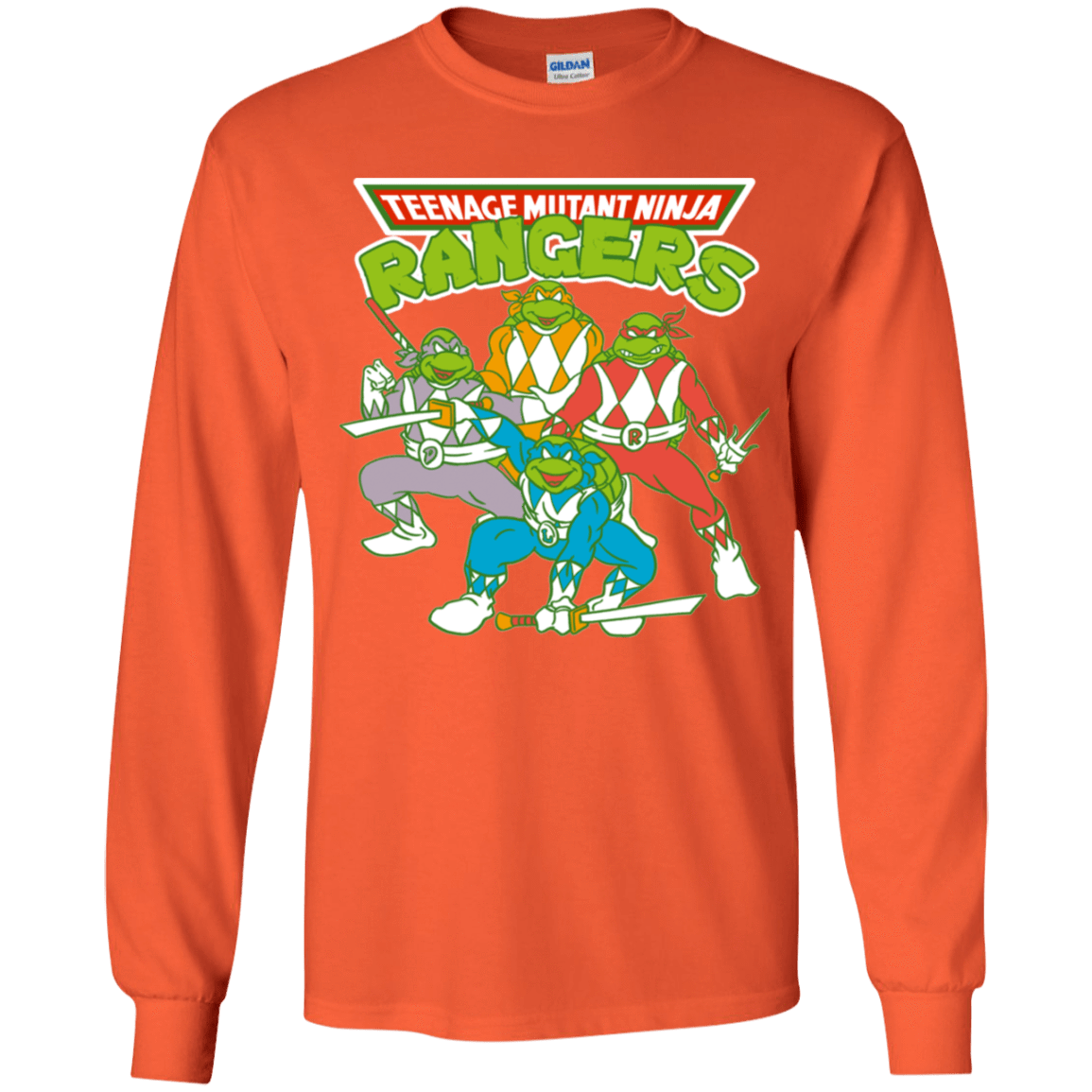 T-Shirts Orange / YS Teenage Mutant Ninja Rangers Youth Long Sleeve T-Shirt