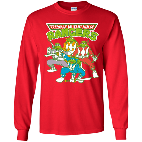 T-Shirts Red / YS Teenage Mutant Ninja Rangers Youth Long Sleeve T-Shirt