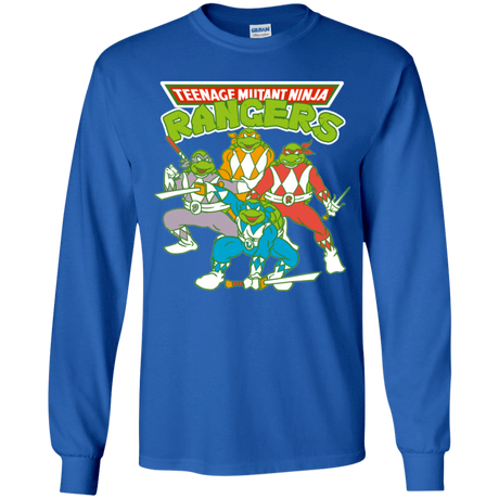 T-Shirts Royal / YS Teenage Mutant Ninja Rangers Youth Long Sleeve T-Shirt