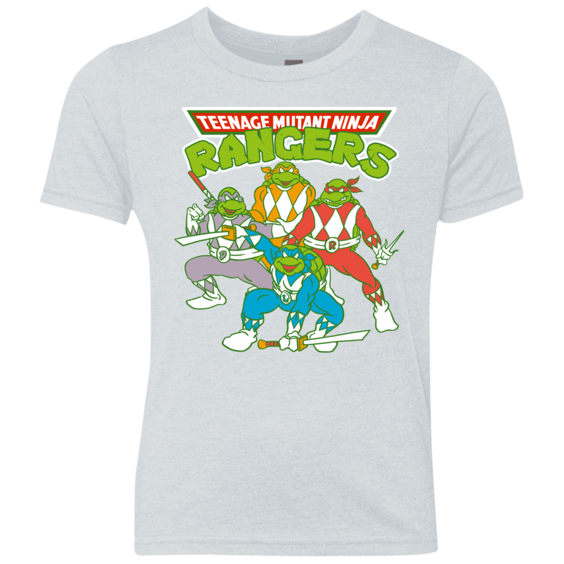 T-Shirts Heather White / YXS Teenage Mutant Ninja Rangers Youth Triblend T-Shirt