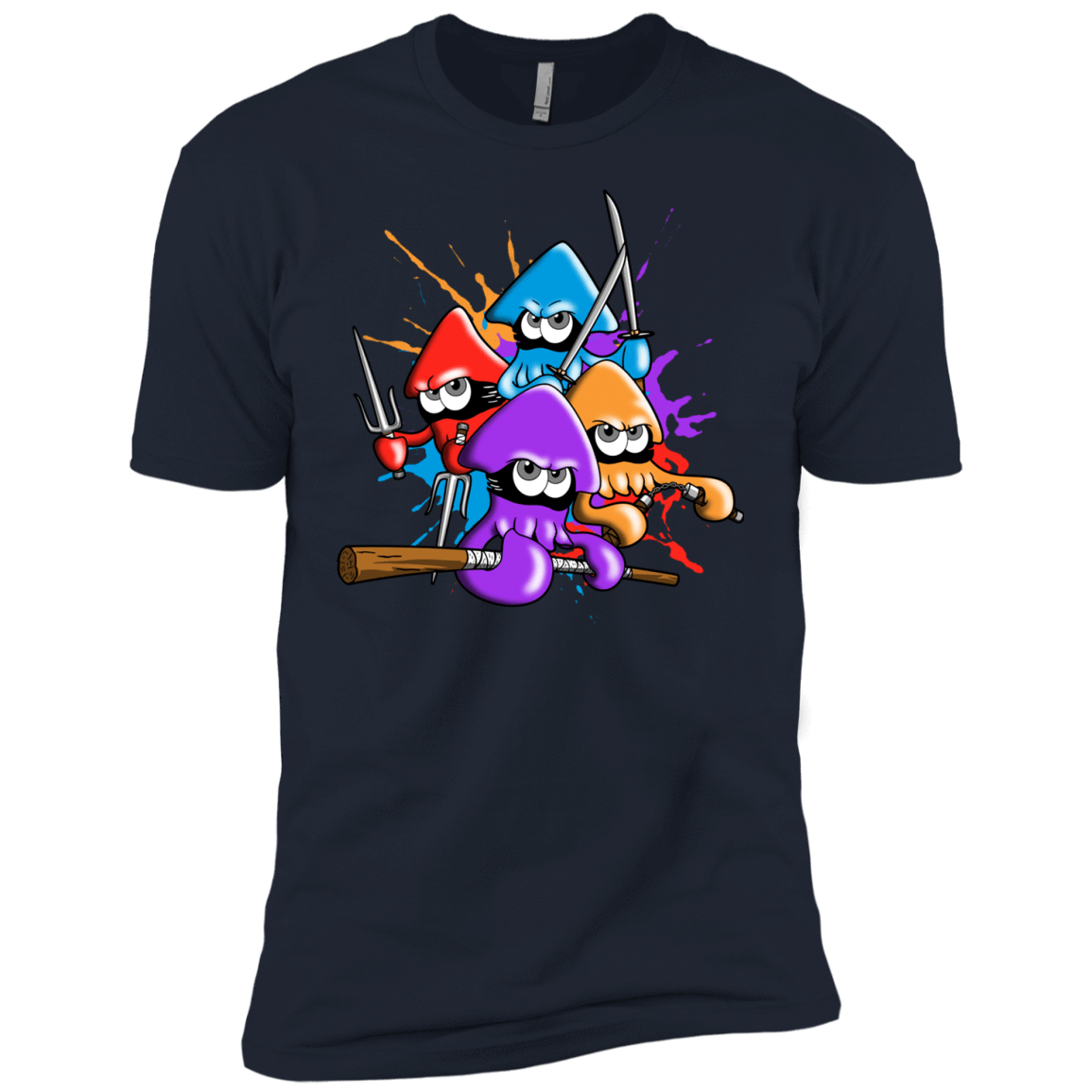 T-Shirts Midnight Navy / YXS Teenage Mutant Ninja Squids Boys Premium T-Shirt