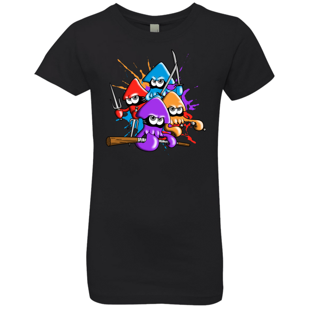 T-Shirts Black / YXS Teenage Mutant Ninja Squids Girls Premium T-Shirt