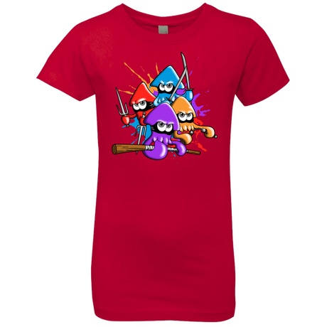 T-Shirts Red / YXS Teenage Mutant Ninja Squids Girls Premium T-Shirt