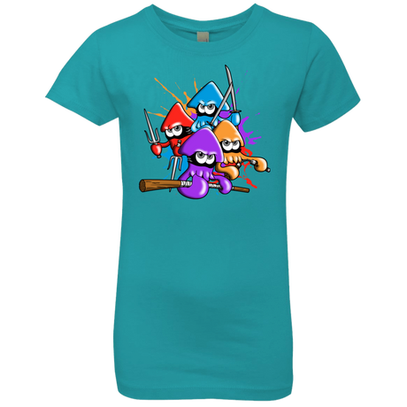 T-Shirts Tahiti Blue / YXS Teenage Mutant Ninja Squids Girls Premium T-Shirt