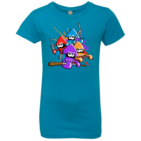 T-Shirts Turquoise / YXS Teenage Mutant Ninja Squids Girls Premium T-Shirt