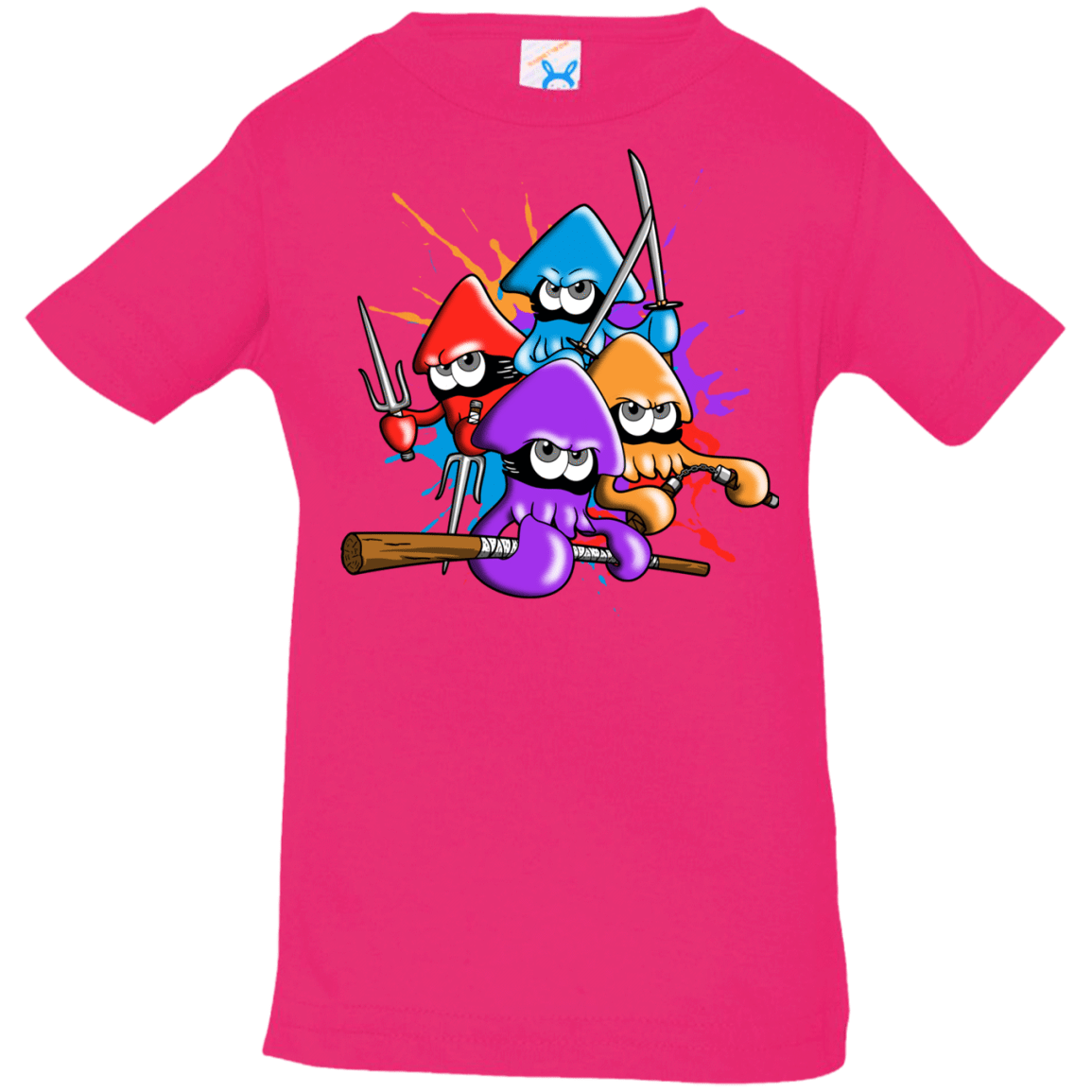 T-Shirts Hot Pink / 6 Months Teenage Mutant Ninja Squids Infant Premium T-Shirt