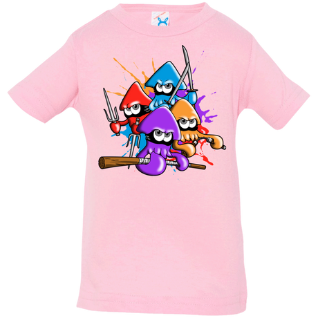 T-Shirts Pink / 6 Months Teenage Mutant Ninja Squids Infant Premium T-Shirt
