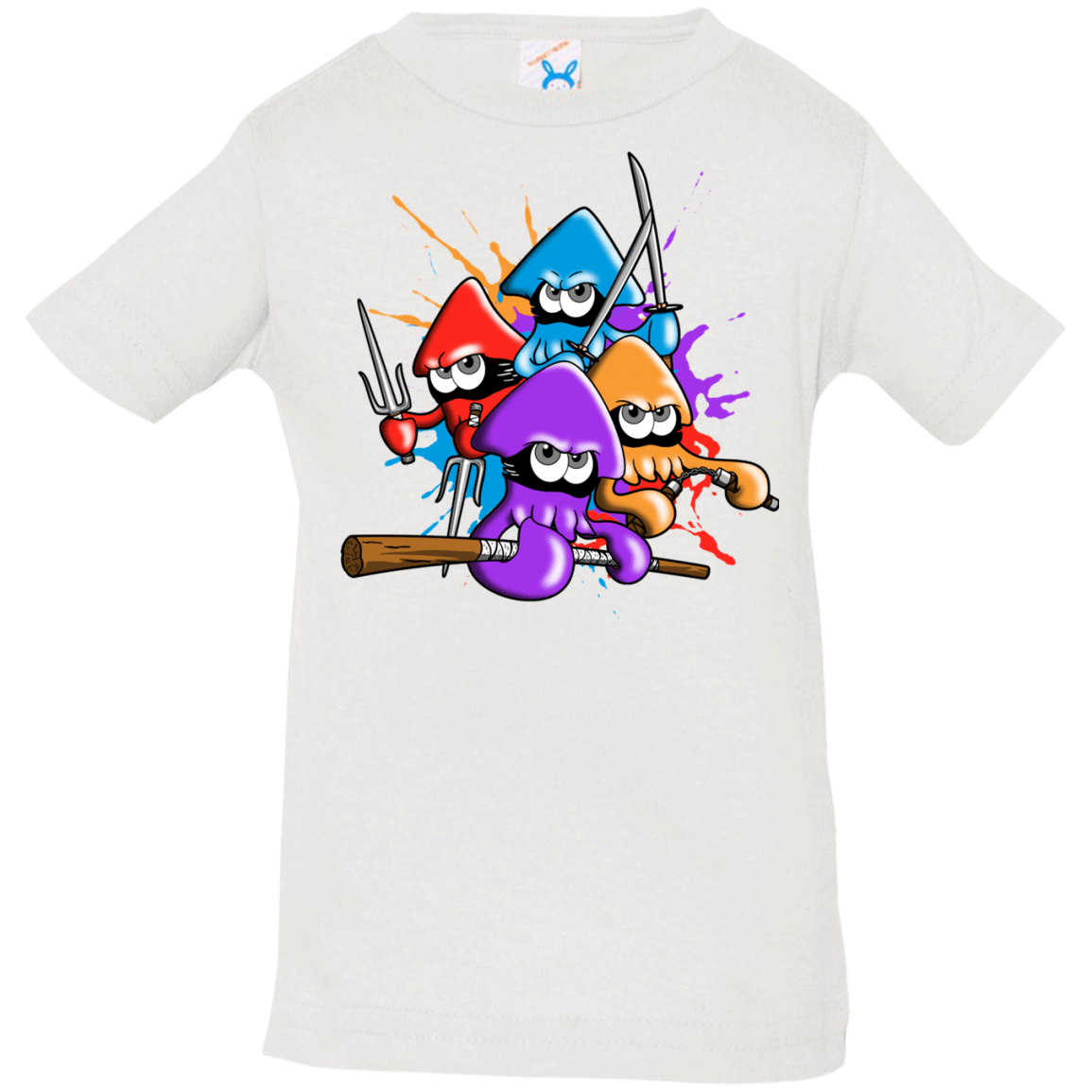 T-Shirts White / 6 Months Teenage Mutant Ninja Squids Infant Premium T-Shirt