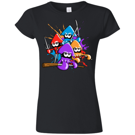 T-Shirts Black / S Teenage Mutant Ninja Squids Junior Slimmer-Fit T-Shirt