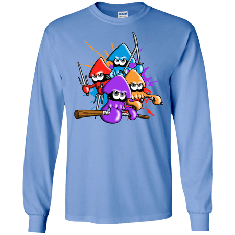 T-Shirts Carolina Blue / S Teenage Mutant Ninja Squids Men's Long Sleeve T-Shirt