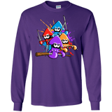 T-Shirts Purple / S Teenage Mutant Ninja Squids Men's Long Sleeve T-Shirt