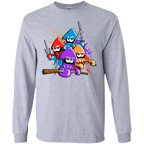 T-Shirts Sport Grey / S Teenage Mutant Ninja Squids Men's Long Sleeve T-Shirt
