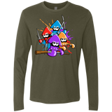 T-Shirts Military Green / S Teenage Mutant Ninja Squids Men's Premium Long Sleeve