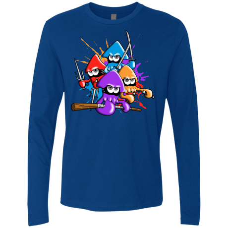 T-Shirts Royal / S Teenage Mutant Ninja Squids Men's Premium Long Sleeve