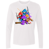 T-Shirts White / S Teenage Mutant Ninja Squids Men's Premium Long Sleeve