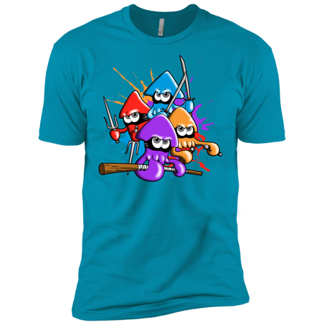 T-Shirts Turquoise / X-Small Teenage Mutant Ninja Squids Men's Premium T-Shirt