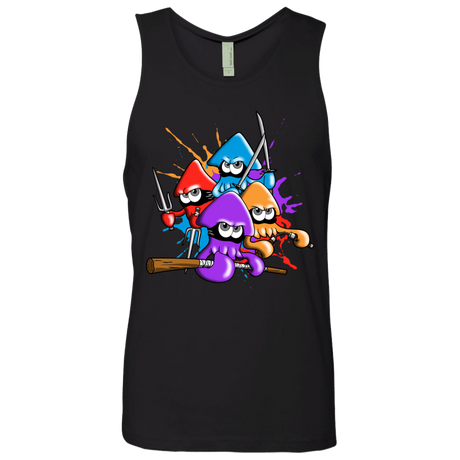 T-Shirts Black / S Teenage Mutant Ninja Squids Men's Premium Tank Top