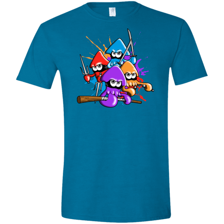 T-Shirts Antique Sapphire / S Teenage Mutant Ninja Squids Men's Semi-Fitted Softstyle