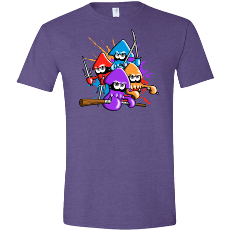 T-Shirts Heather Purple / S Teenage Mutant Ninja Squids Men's Semi-Fitted Softstyle