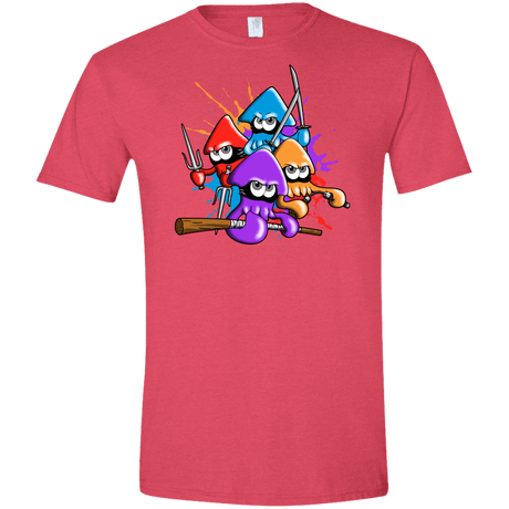 T-Shirts Heather Red / S Teenage Mutant Ninja Squids Men's Semi-Fitted Softstyle