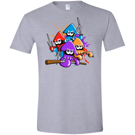 T-Shirts Sport Grey / X-Small Teenage Mutant Ninja Squids Men's Semi-Fitted Softstyle