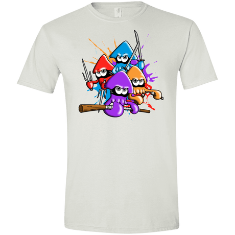 T-Shirts White / X-Small Teenage Mutant Ninja Squids Men's Semi-Fitted Softstyle