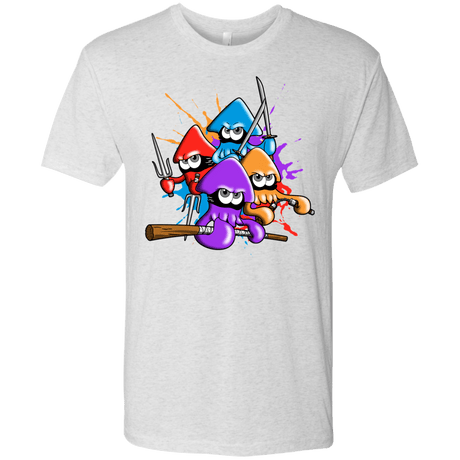 T-Shirts Heather White / S Teenage Mutant Ninja Squids Men's Triblend T-Shirt