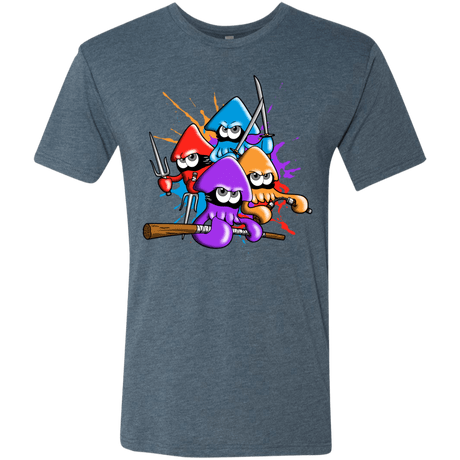 T-Shirts Indigo / S Teenage Mutant Ninja Squids Men's Triblend T-Shirt
