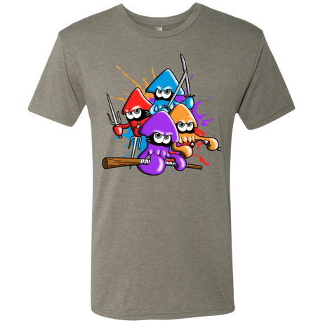 T-Shirts Venetian Grey / S Teenage Mutant Ninja Squids Men's Triblend T-Shirt