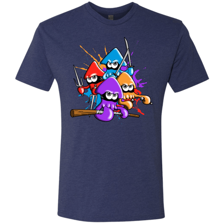 T-Shirts Vintage Navy / S Teenage Mutant Ninja Squids Men's Triblend T-Shirt