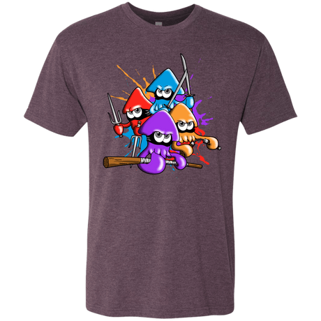 T-Shirts Vintage Purple / S Teenage Mutant Ninja Squids Men's Triblend T-Shirt