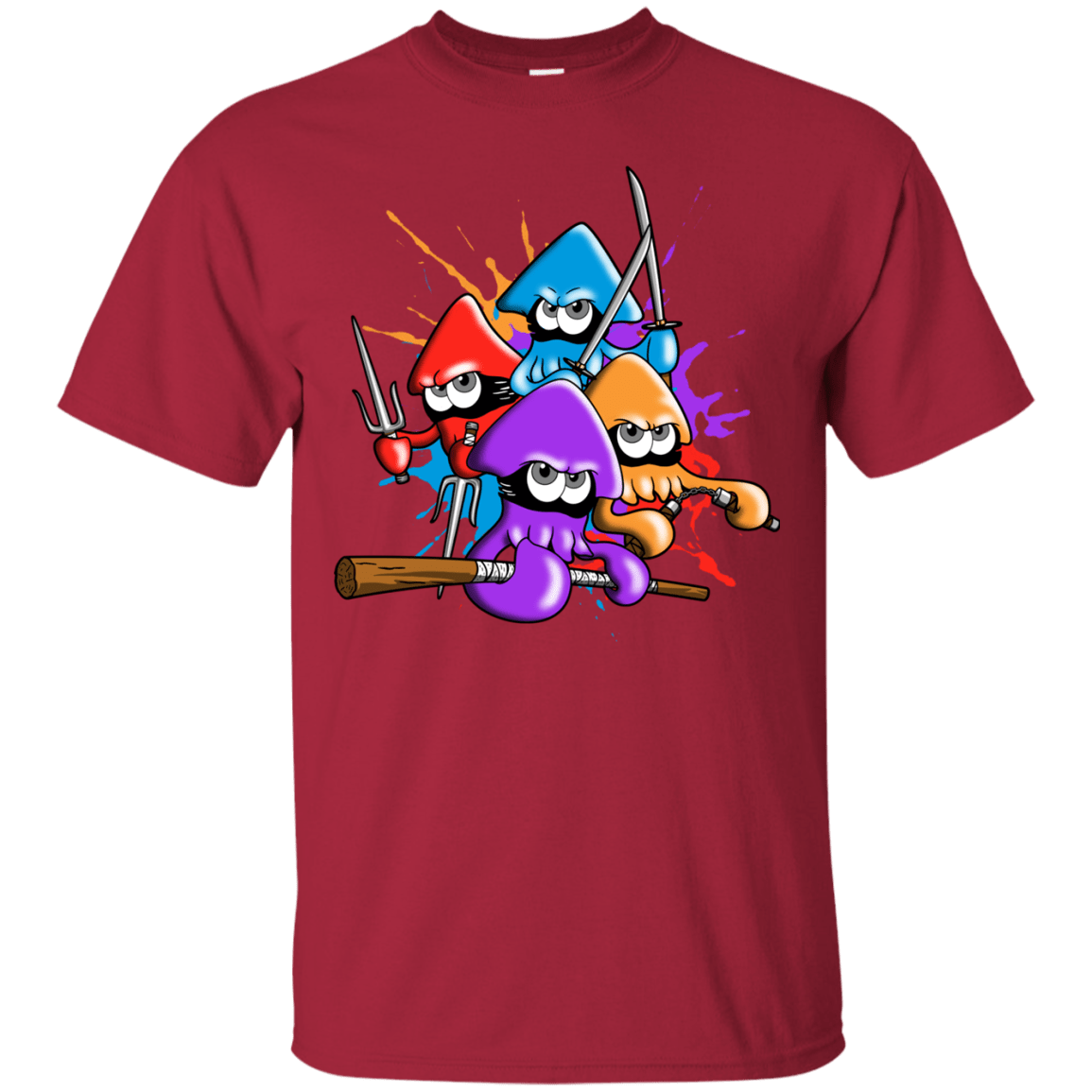 T-Shirts Cardinal / S Teenage Mutant Ninja Squids T-Shirt