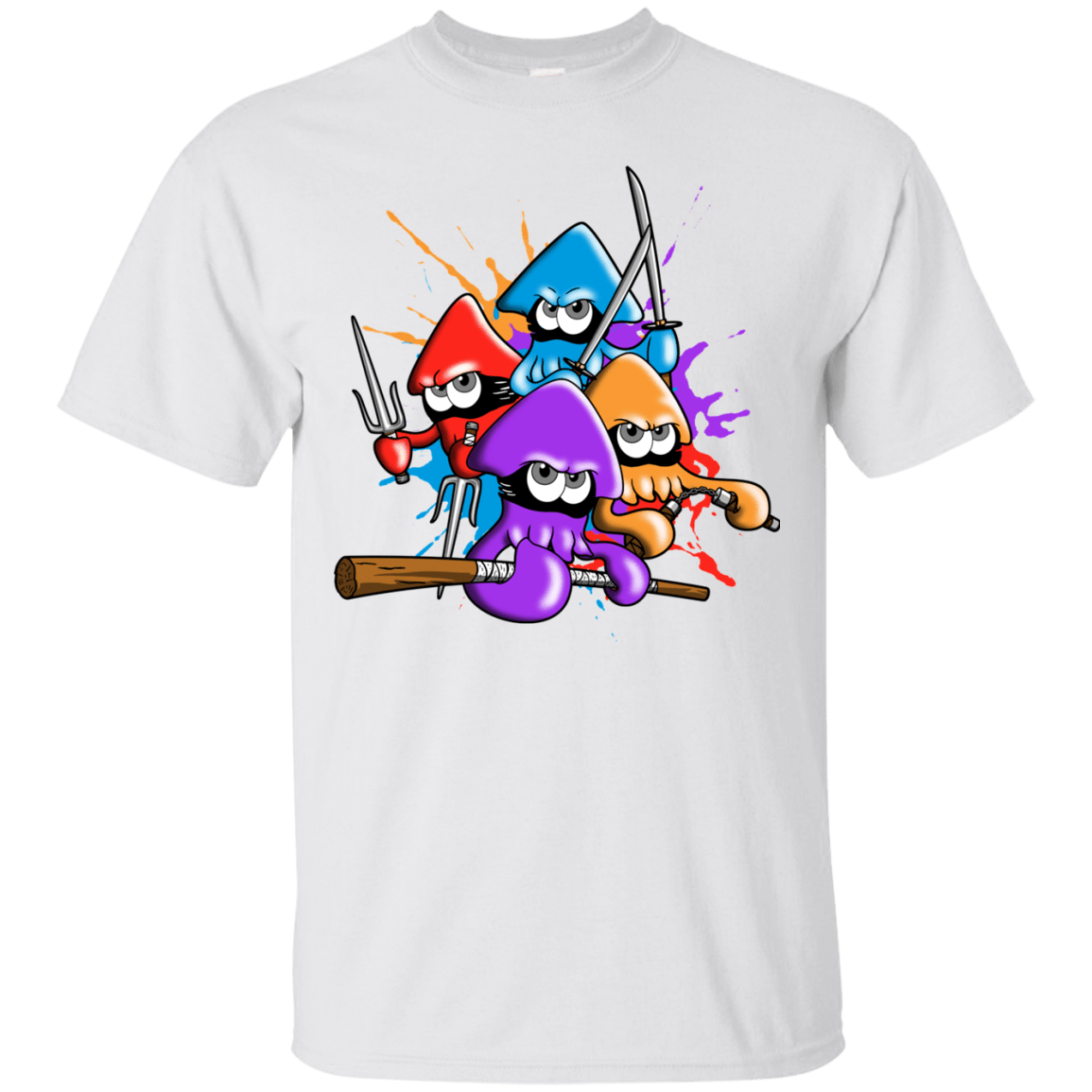 T-Shirts White / S Teenage Mutant Ninja Squids T-Shirt