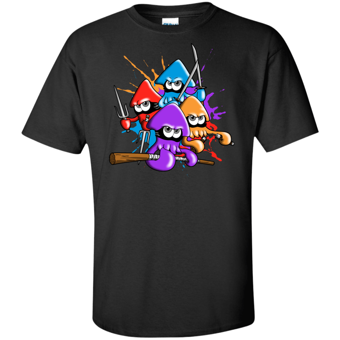T-Shirts Black / XLT Teenage Mutant Ninja Squids Tall T-Shirt