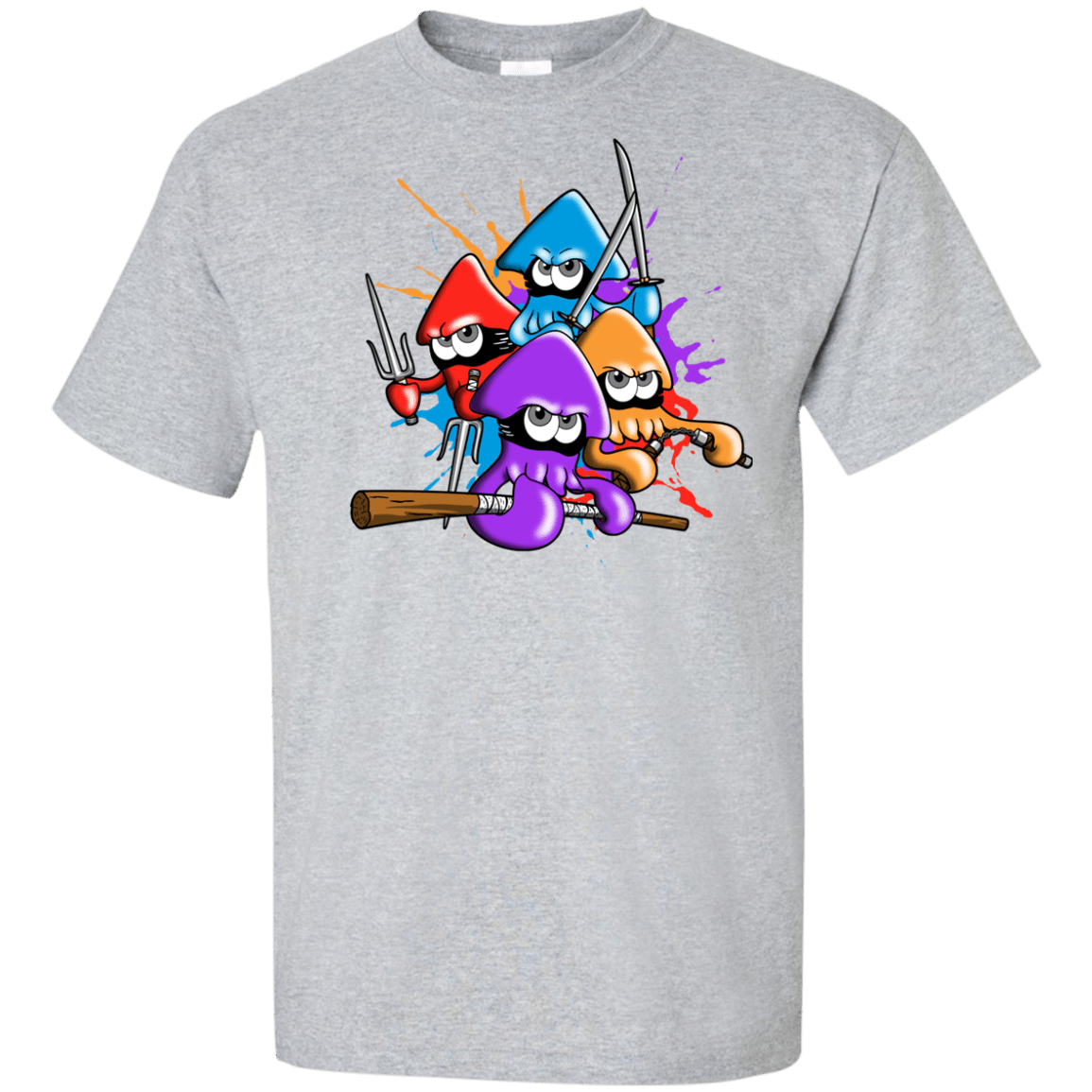 T-Shirts Sport Grey / XLT Teenage Mutant Ninja Squids Tall T-Shirt